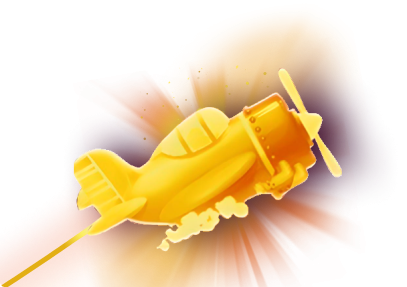 22bet bonus vizualizacija - letalo s kovancemi